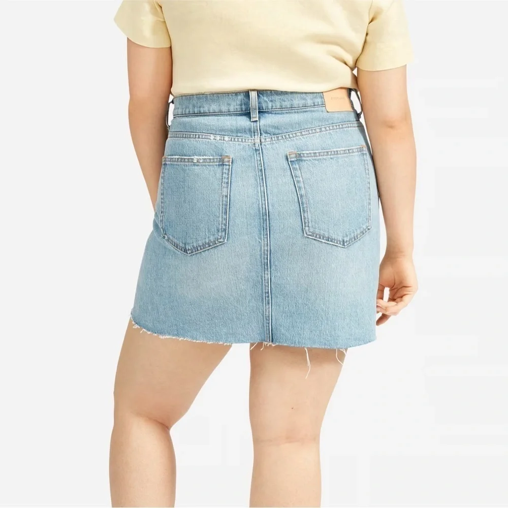 Everlane The Reconstructed Denim mini Skirt size 29